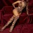 Leopard print seductive lingerie set for role - playing on the bed