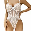 Suspender Lace Sheer Bodysuit Sexy Pajamas