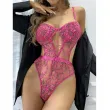 Embroidered Bra and Thin Garter Set