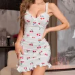 Cute-style Sexy Suspender Nightgown