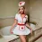 Role-playing plus-size ladies' nurse uniform set