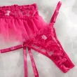 Lace embroidery alluring erotic set